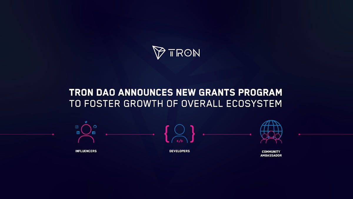 TRON DAO Announces New Grants Program to Foster Growth of Overall Ecosystem