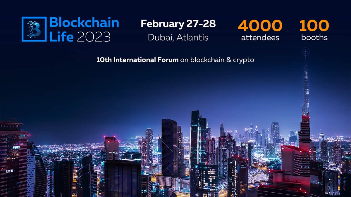 Blockchain Life 2023 Dubai Banner