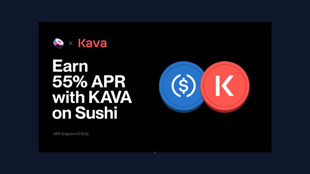 earn 55% APR with KAVA on Sushi