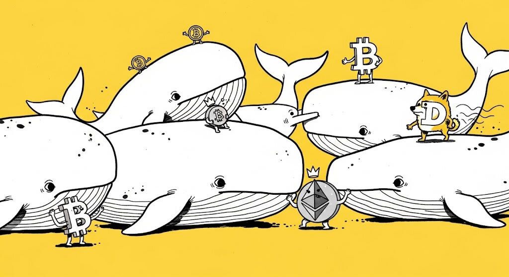 Crypto Whales Shift Strategy - $350M in Ethereum and Meme Coin Bets Signal Tactical Optimism Amid Volatility