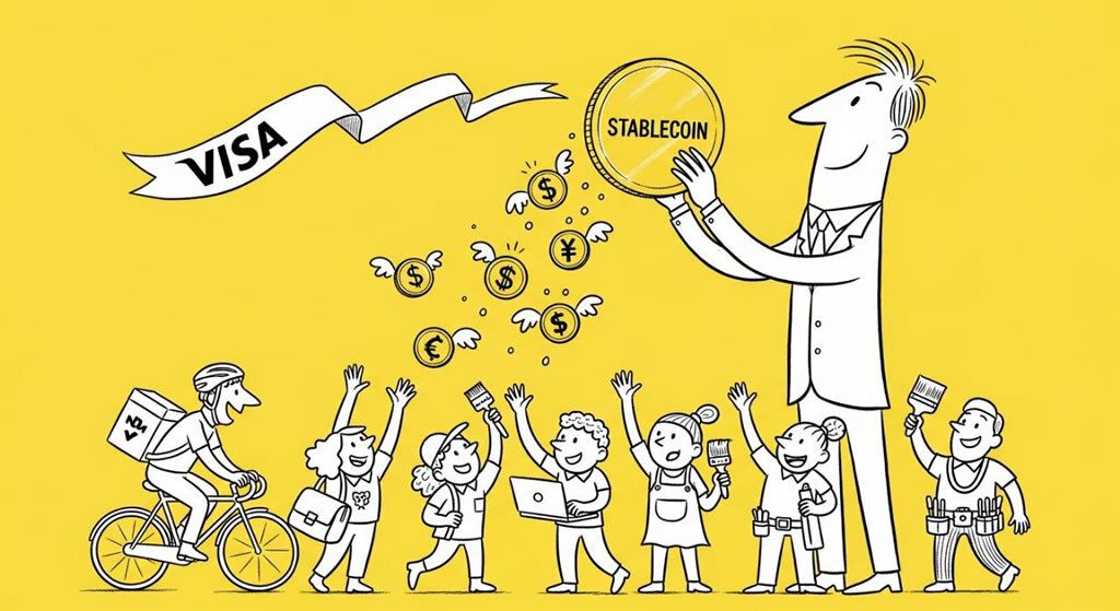 Visa Launches Pilot for Stablecoin Payouts, Boosting Access for Gig Economy Workers