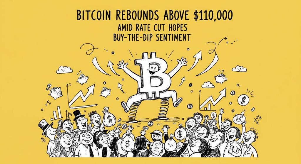 Bitcoin Rebounds Above $110,000 Amid Rate Cut Hopes and Buy-the-Dip Sentiment