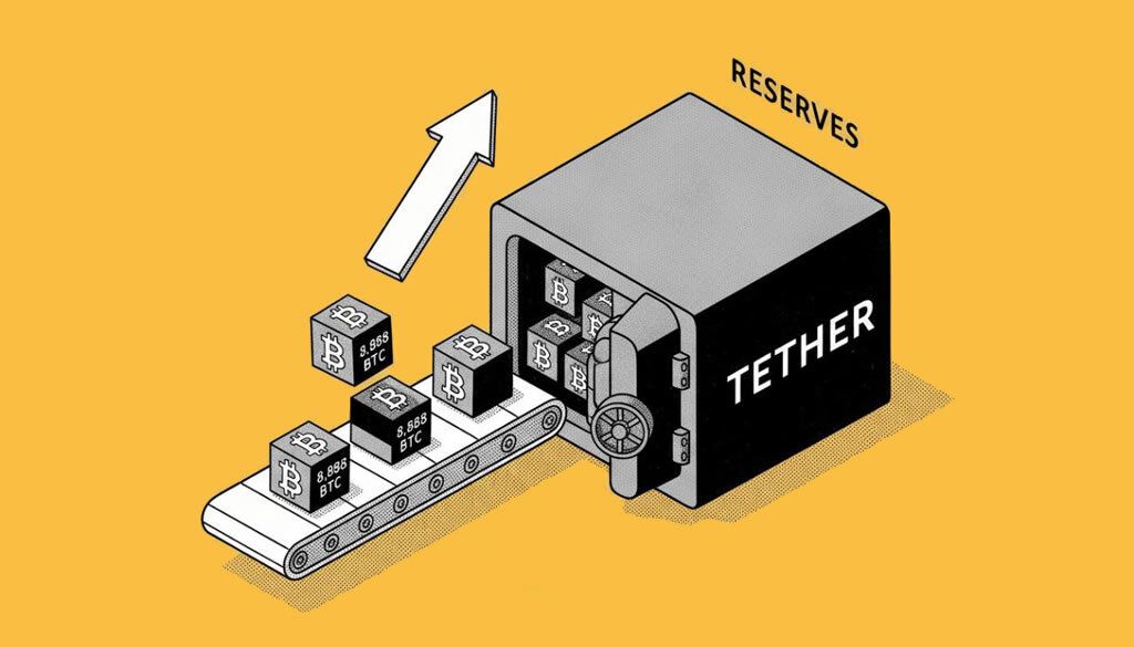 Tether Boosts Bitcoin Reserves with 8,888 BTC Purchase