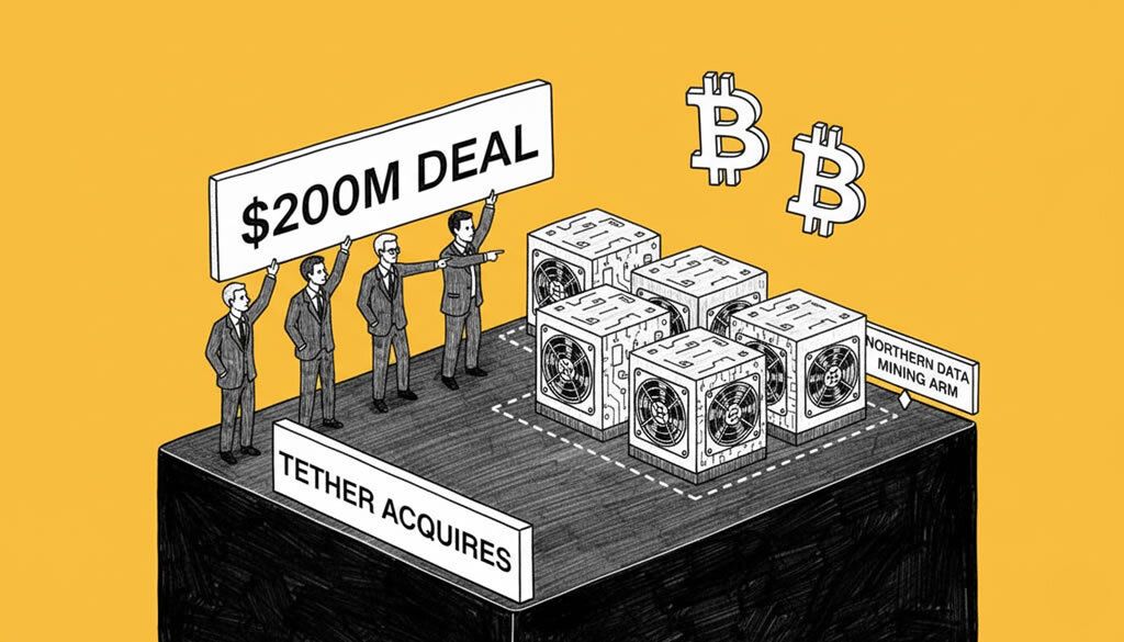 Tether Executives Acquire Northern Data's Bitcoin Mining Arm in