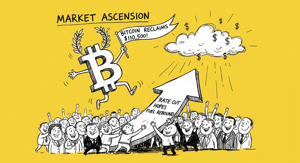 Bitcoin Reclaims $110,500 as Rate Cut Hopes Fuel Market Rebound