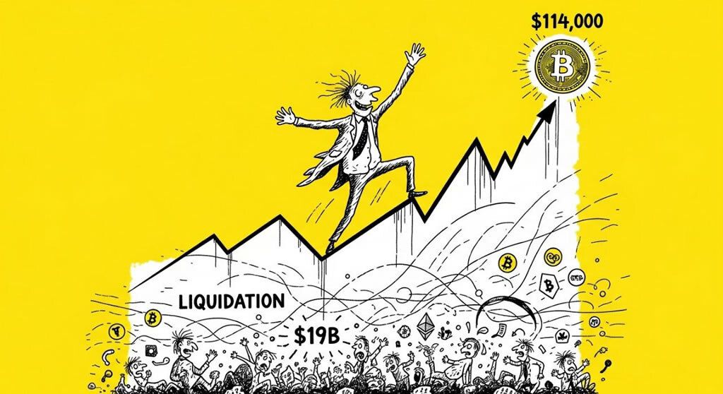 Bitcoin Rebounds Above $114,000 After Historic $19B Crypto Liquidation Wipeout