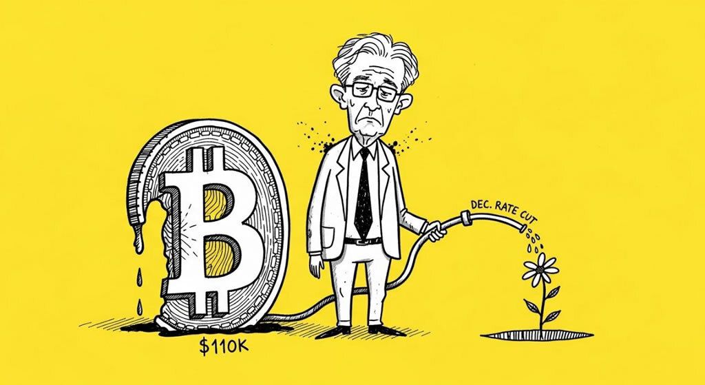 Bitcoin Dips Below $110K as Powell Tempers Expectations for December Rate Cut