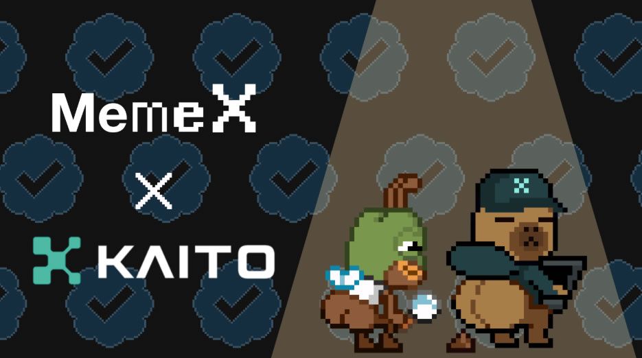 MemeX and Kaito Press Release Banner