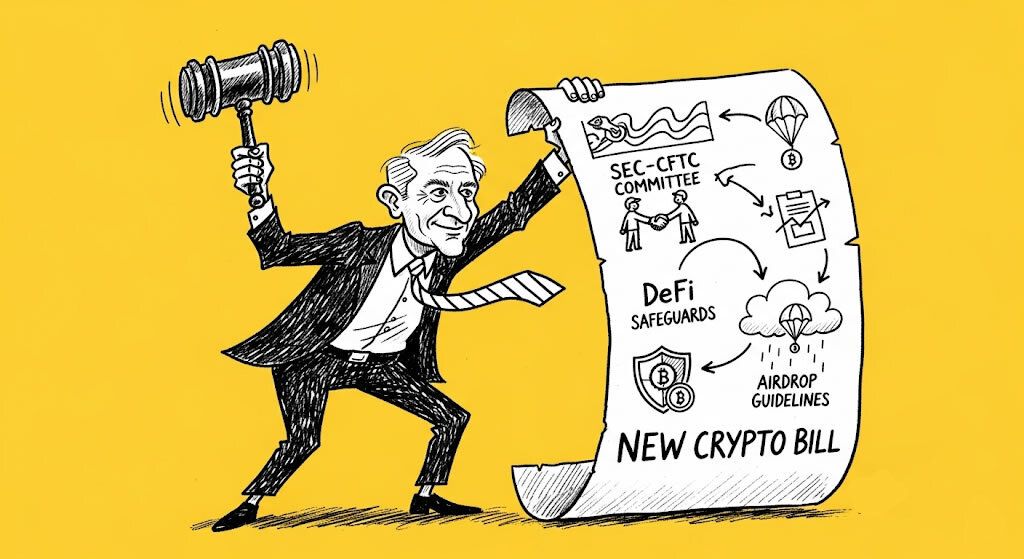 US Senate Unveils Updated Crypto Bill with SEC-CFTC Committee, DeFi Safeguards, and Airdrop Guidelines