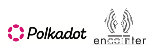 Polkadot logo; Encointer logo.