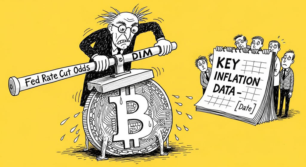 Bitcoin Dips Below 3K as Fed Rate Cut Odds Dim Ahead of Key Inflation Data