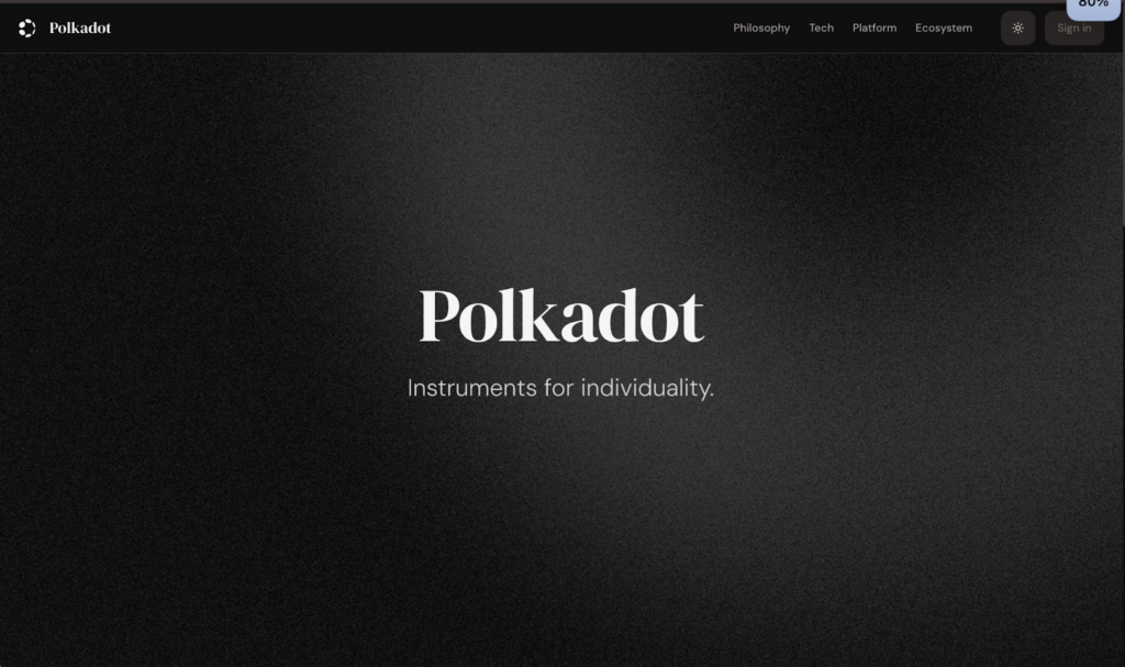 Polkadot staking platform showing parachain participation and validator rewards.