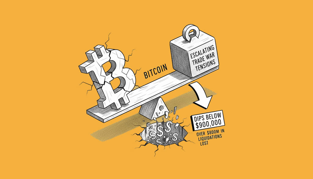 Bitcoin Dips Below $90,000 Amid Escalating Trump Trade War