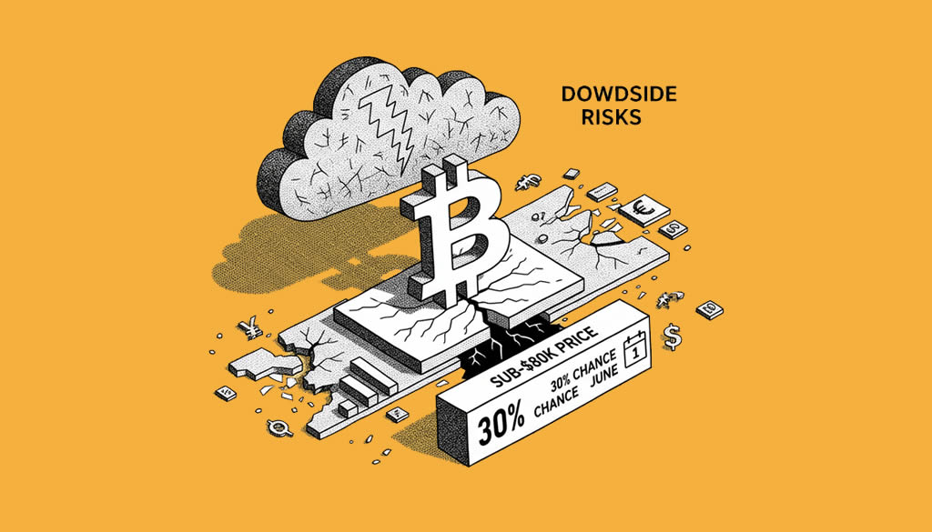 Bitcoin Faces Downside Risks as Options Data Points to 30% Chance of Sub-K Price by June