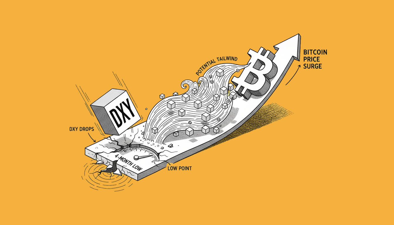 DXY Drops to 4-Month Low - Potential Tailwind for Bitcoin Prices
