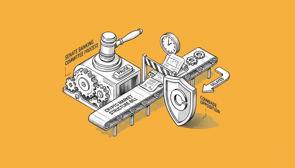 Senate Banking Committee Delays Crypto Market Structure Bill Markup Amid Coinbase Opposition