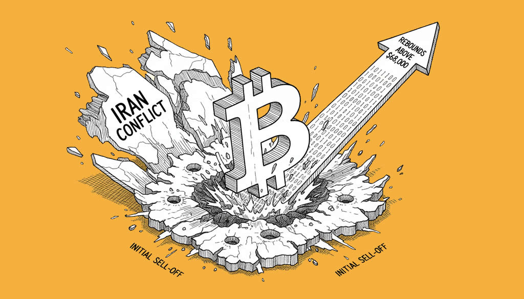 Bitcoin Rebounds Above $68,000 Amid Iran Conflict After Initial Sell-Off