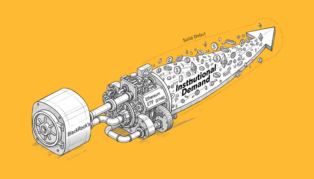 BlackRock extquoterightis Staked Ethereum ETF Records Solid Debut as Institutional Demand Surges