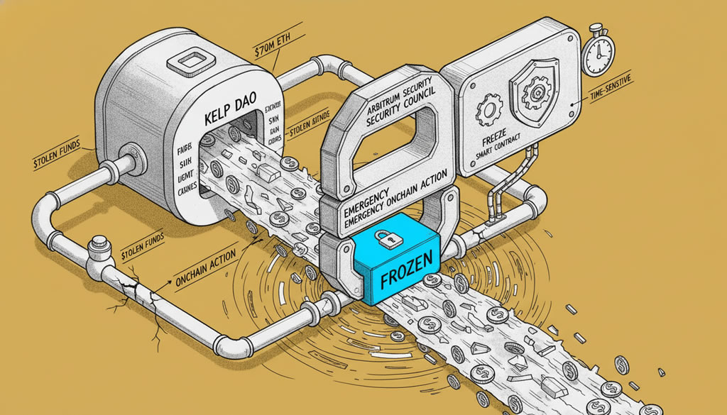 Arbitrum Security Council Freezes $70M ETH from Kelp DAO Exploiter in Emergency Onchain Action