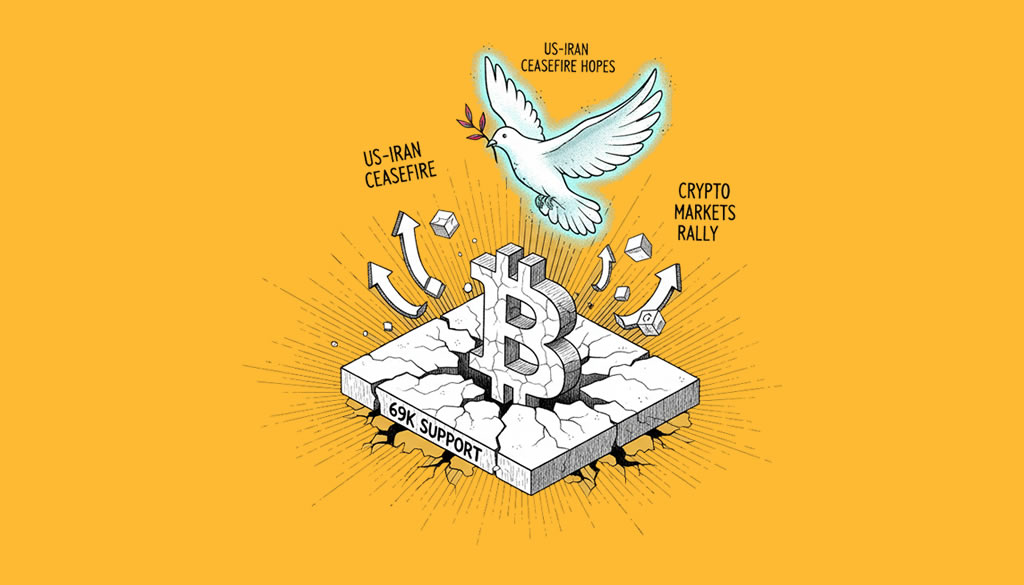 Bitcoin Surges Past $69K as Crypto Markets Rally on US-Iran Ceasefire Hopes