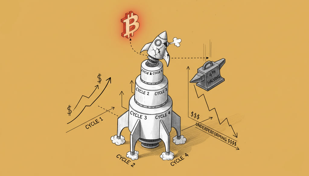 Bitcoin’s Fourth Halving Cycle Dramatically Underperforming Prior Ones
