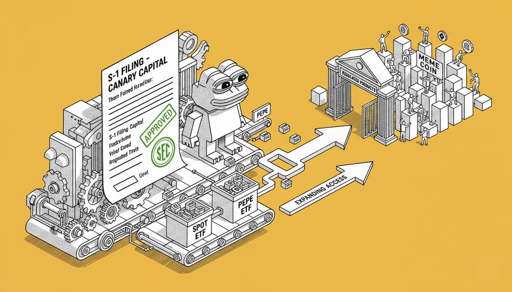 Canary Capital Files S-1 for Spot PEPE ETF, Expanding Meme Coin Access via Regulated Products