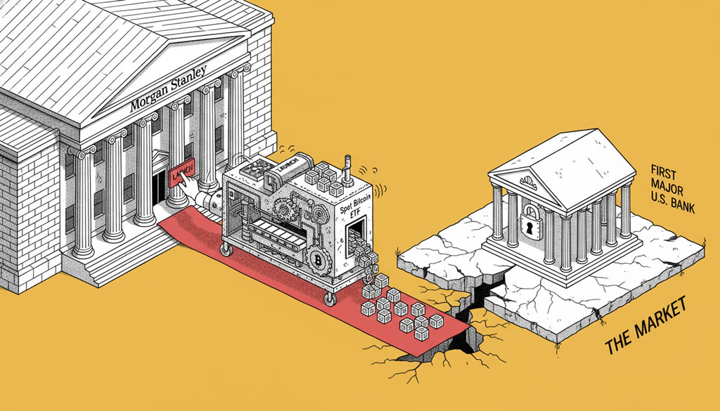 Morgan Stanley Launches Spot Bitcoin ETF as First Major U.S. Bank Enters Market