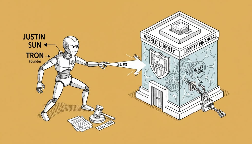 Tron Founder Justin Sun Sues Trump-Linked World Liberty Financial Over Frozen WLFI Tokens