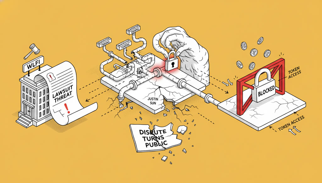 WLFI Threatens Lawsuit Against Justin Sun as Token Blacklist Dispute Turns Public