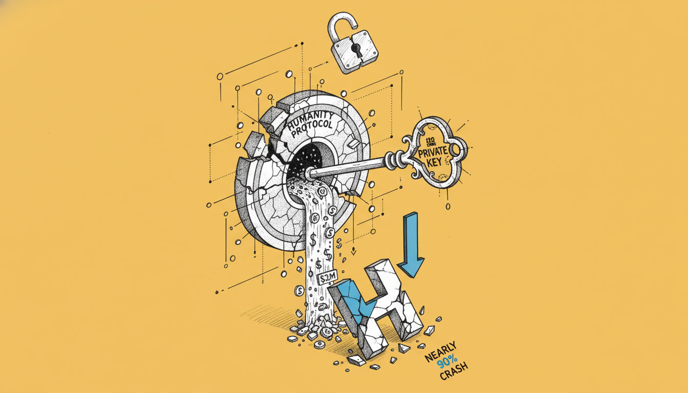 Humanity Protocol Hit by $32M Private Key Exploit as H Token Crashes Nearly 90%
