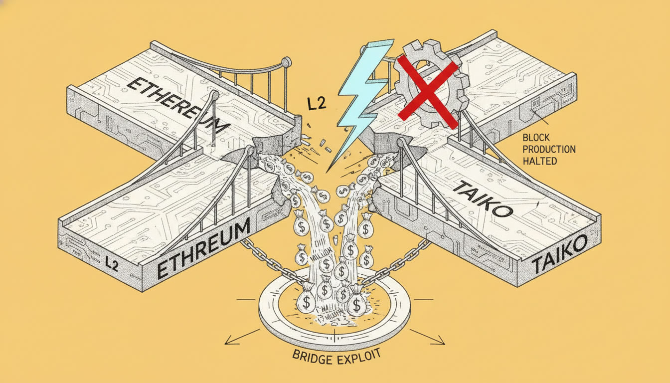 Taiko Halts Ethereum L2 Block Production After $1.7 Million Bridge Exploit
