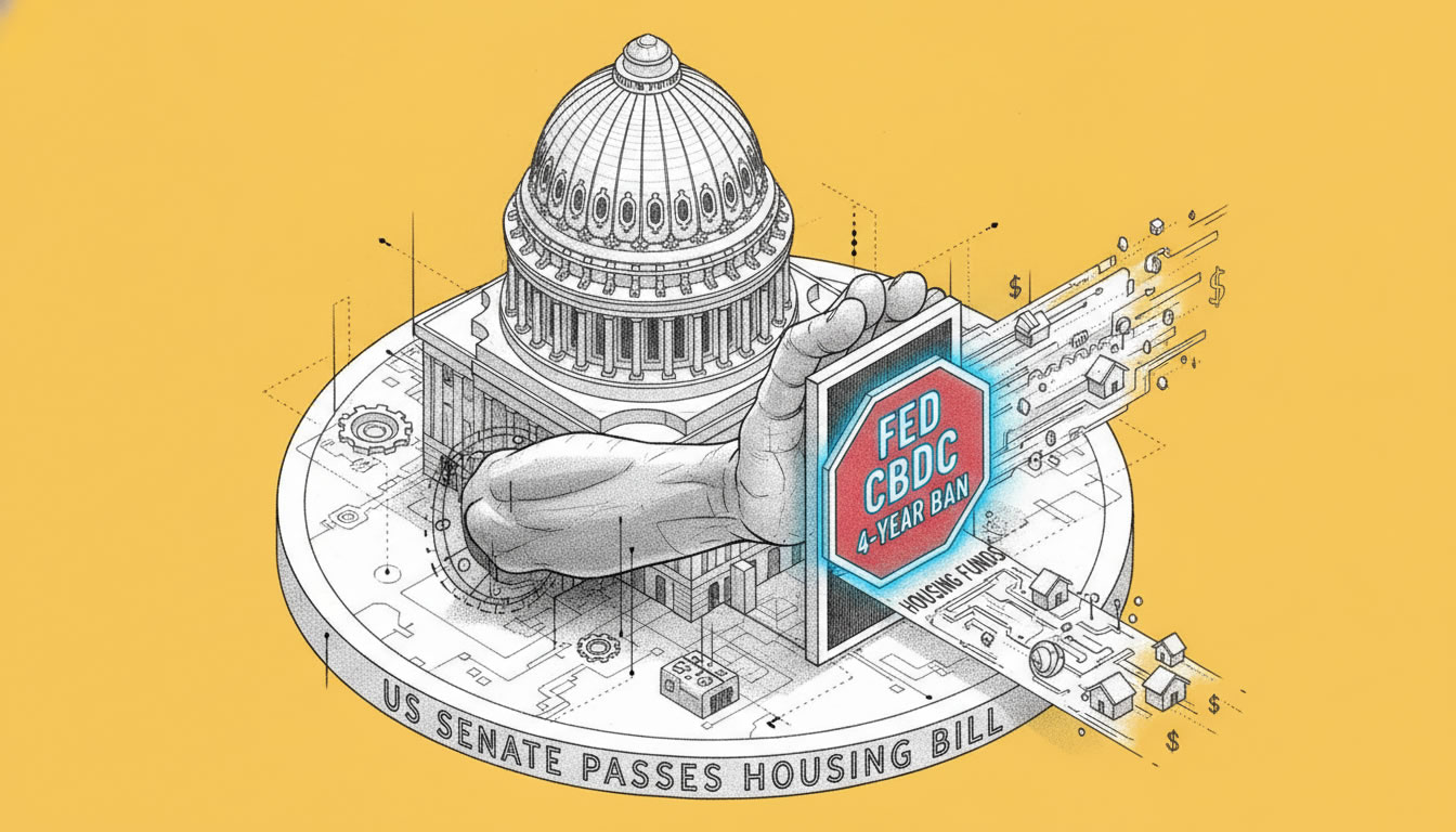 US Senate Passes Housing Bill With Four-Year Ban on Fed CBDC