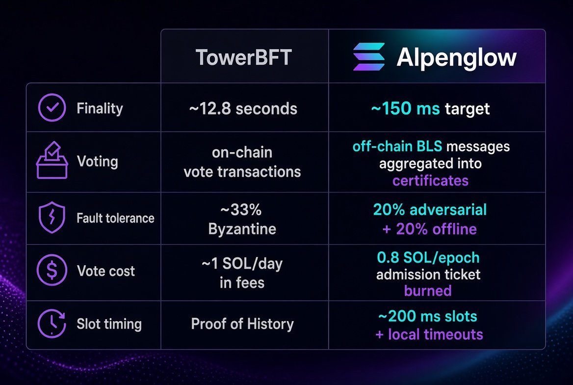 Comparison: TowerBFT vs Alpenglow