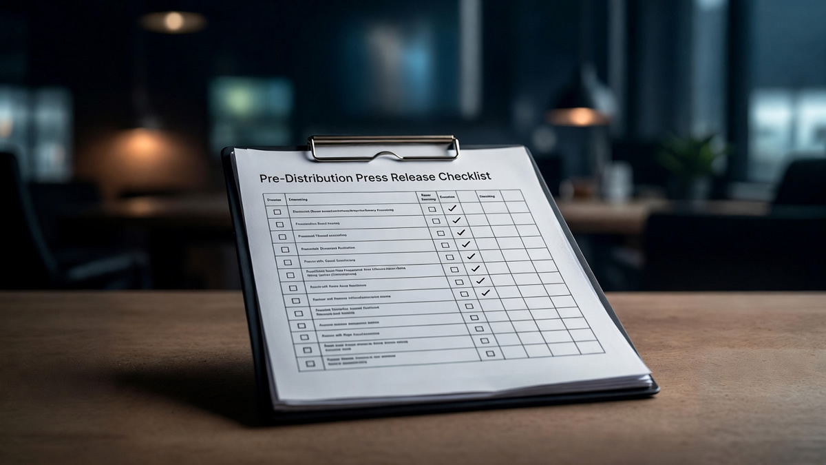Crypto Press Release Pre-Distribution Checklist